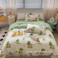 Jungle exploration bed sheet cover bedding pillowcase set
